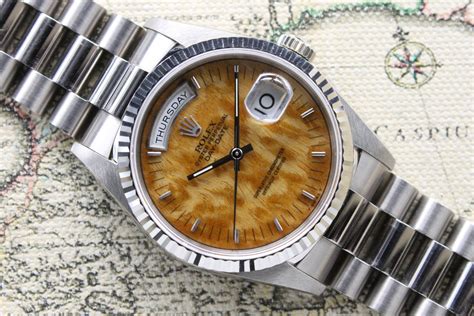 rolex 18239 review|Rolex 18239 wood dial.